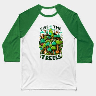 Nature Protector T-Shirt Design Baseball T-Shirt